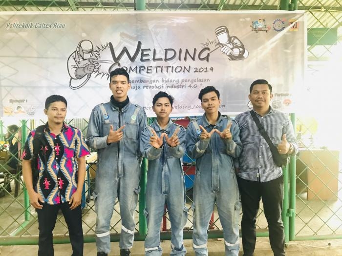 Singkirkan Juara Nasional Polbeng, AKN Bengkalis Raih Juara 1 Welding Competition di PCR