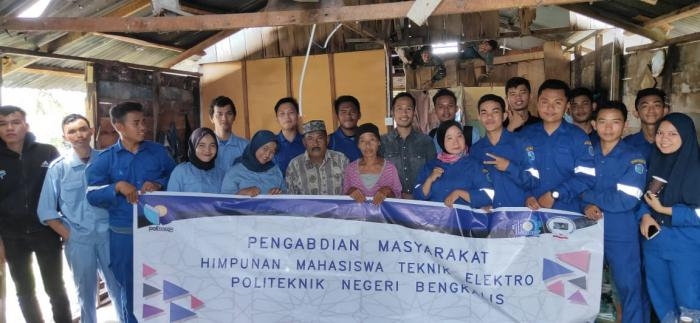 HMJ Teknik Elektro Polbeng Lakukan Pengabdian Masyarakat di Desa Kuala Alam Bengkalis