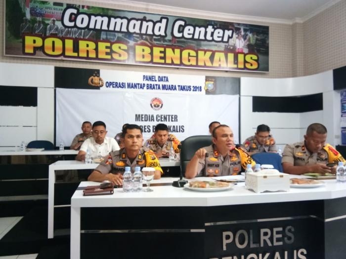 Kapolres Bengkalis : Tingkat Kriminalitas di Tahun 2019 Mengalami Penurunan