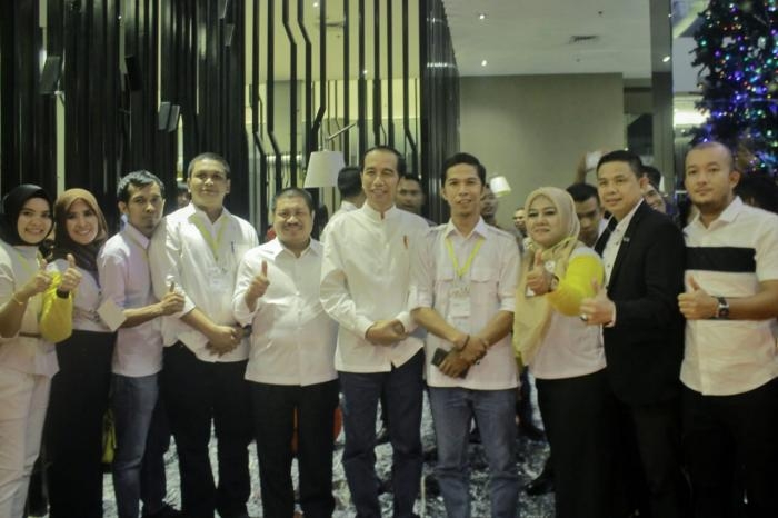 Jokowi Audiensi Bersama Pengurus JAMAN Riau