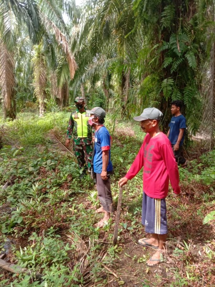 Cegah Titik Api, Sertu Yuswan Dapat Apresiasi dari Dandim 0303 Bengkalis Letkol Inf Endik Yunia