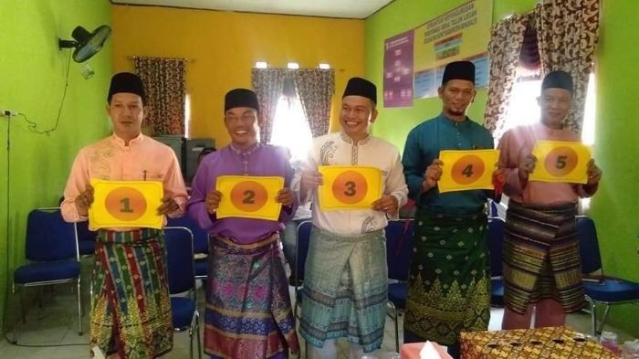 Panitia Pilkades Desa Teluk Lecah Kecamatan Rupat Lakukan Pencabutan Nomor Urut