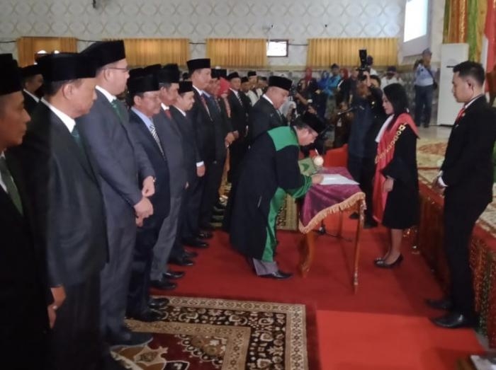 Sebanyak 45 Anggota DPRD Kab. Bengkalis Resmi Bertugas