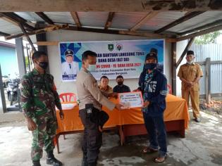 Bantu Warga dimasa Pandemi Covid 19, Babinsa Desa Dompas Ikuti Penyerahan BLT DD Tahap IV