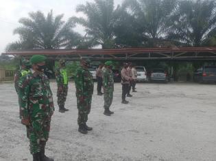 Cegah Penyebaran Covid 19, Personil Koramil 09 Minas Kembali Terapkan Operasi Yustisi