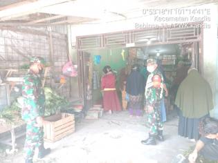 Personil TNI 11 Kandis Gelar Operasi Bantuan Kemanusiaan