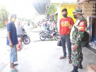 Anggota Danramil 08/Merbau kembali gelar Gakplin protokol kesehatan