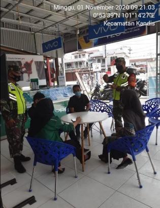 Cegah Covid - 19, Koramil 08/Merbau kembali gelar Gakplin protokol kesehatan. 