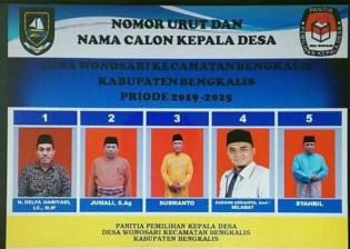 Desa Wonosari Kecamatan Bengkalis Akan Segera Miliki Kepala Desa Baru