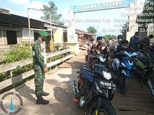 Putus Mata Rantai Covid 19, Babinsa Desa Semukut Giat Lakukan Patroli Prokes