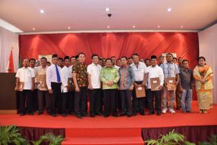 Bupati Bengkalis Hadiri Pelantikan DPD APKASINDO Kabupaten Bengkalis