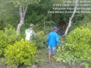 Cegah Kebakaran, Koramil 08 Merbau Gelar Patroli Karlahut