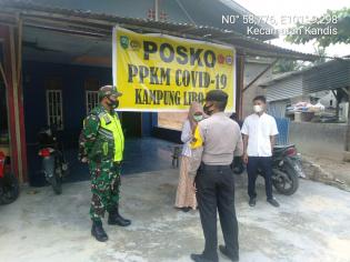 Cegah Covid 19, Serda Bosur Siregar Terapkan Aturan Prokes di Posko PPKM