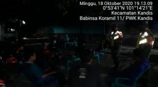 Babinsa Koramil 11/Pwk Kandis kembali mengelar patroli gakplin di Kelurahan Telaga Sam Sam.