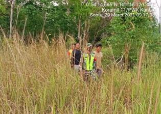 Awasi Kebakaran Personil Koramil 11 Kandis Gelar Patroli Karlahut